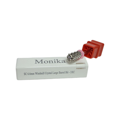 Monika Carbide Bits Windmill Crystal Large Barrel 6.6mm
