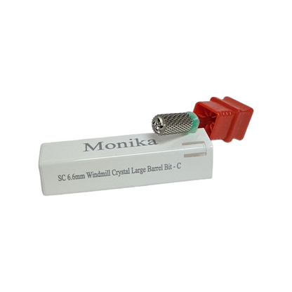 Monika Carbide Bits Windmill Crystal Large Barrel 6.6mm