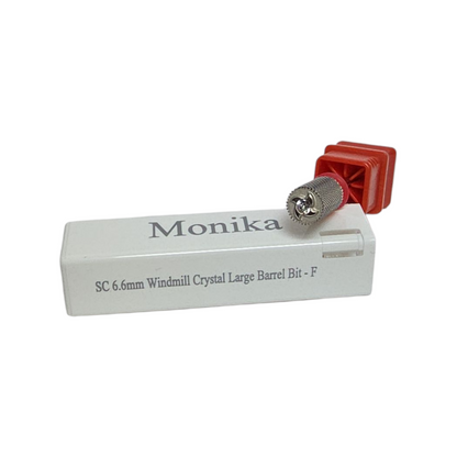 Monika Carbide Bits Windmill Crystal Large Barrel 6.6mm