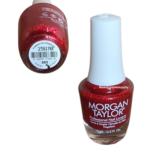 Morgan Taylor Lacquer Poinsettia Stardust #3110582
