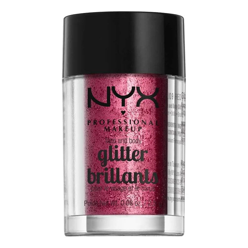NYX Makeup Face & Body Glitter Brillants Red gli09