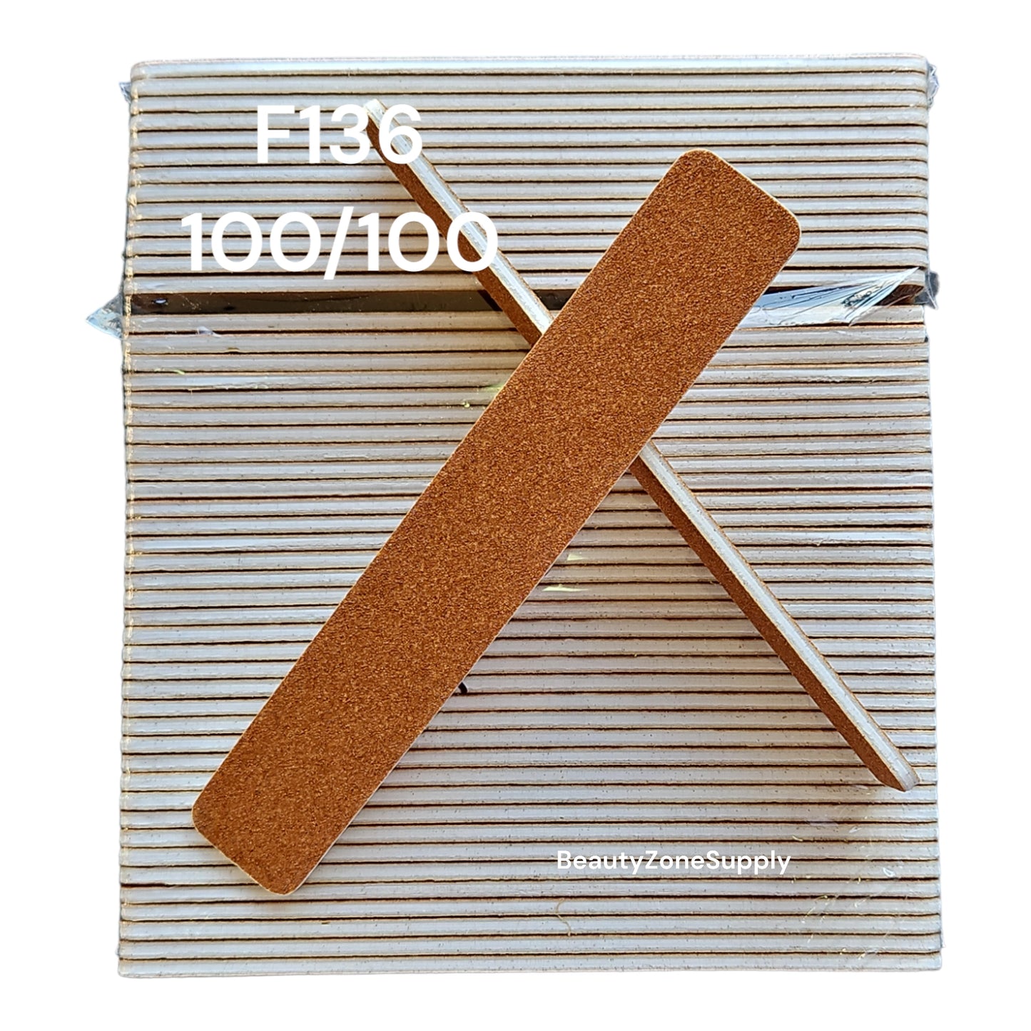 Nail File Jumbo 100/100 Garnet 50 pc #F136 #F136