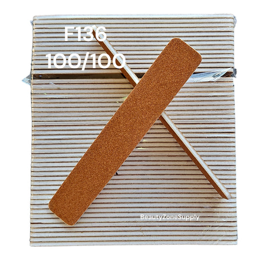 Nail File Jumbo 100/100 Garnet 50 pc #F136 #F136
