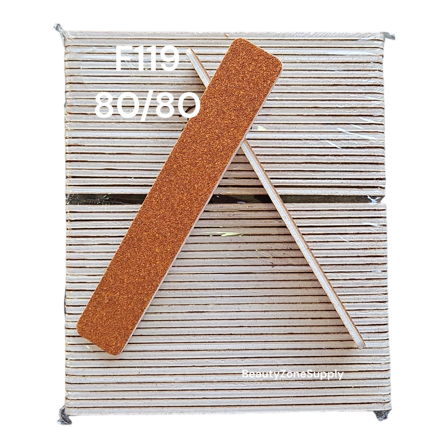 Nail File Jumbo 80/80 Garnet 50 pcs #F119P