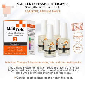 Nail Tek Intensive Therapy 2 Strengthener Pro Pack 4/0.5 oz #55808