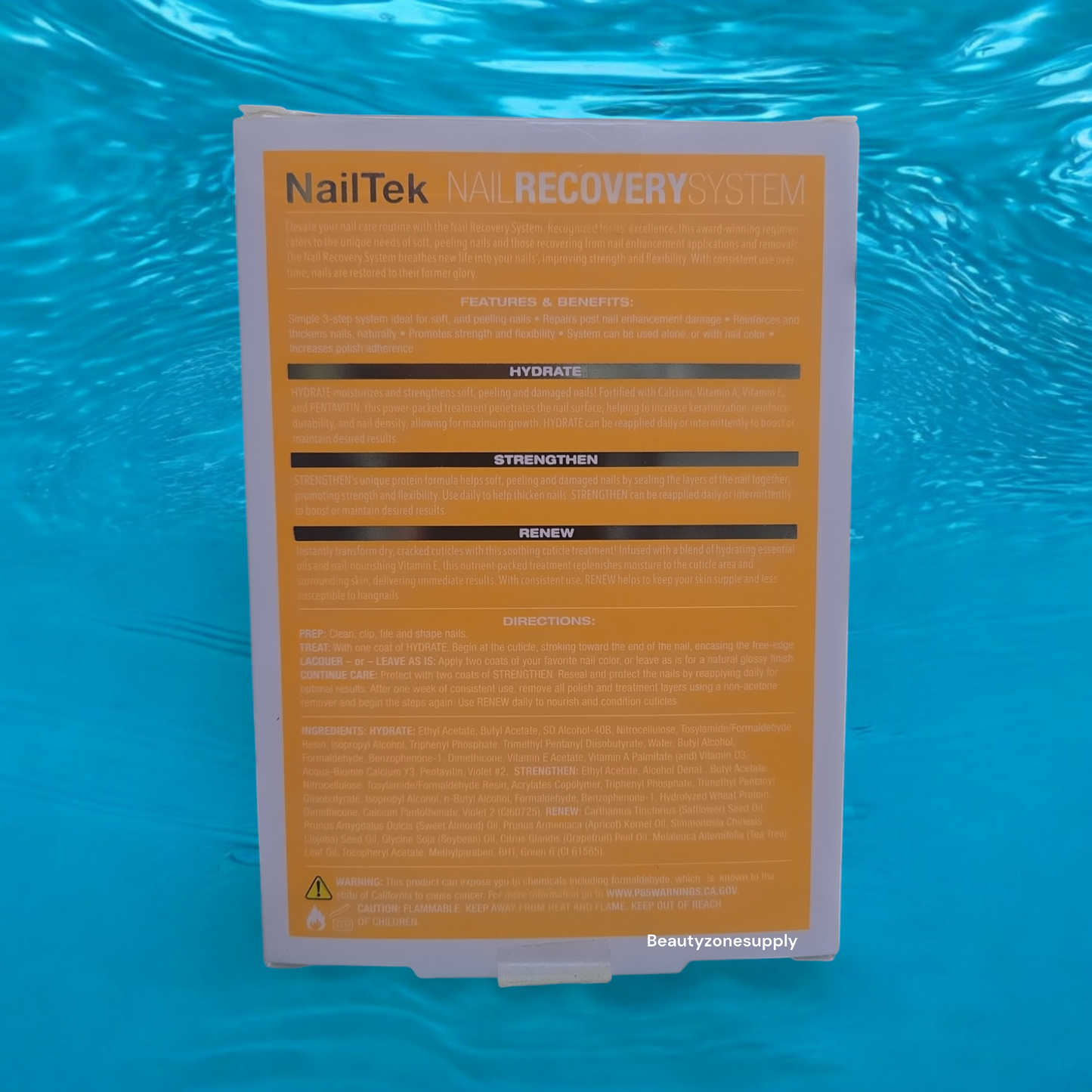 Nail Tek Nail Recovery Kit- For Soft, Peeling Nails- Formula 2 Hydrate, Strengthen, Renew-Cuticle Oil #37807