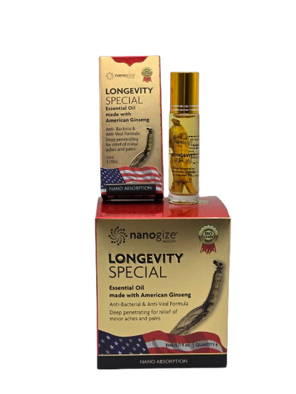 Nanogize Longevity Special Ginseng Essential Oil Dầu Sâm 10 ml box 6 pcs