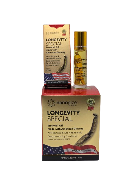 Nanogize Longevity Special Ginseng Essential Oil Dầu Sâm 10 ml box 6 pcs
