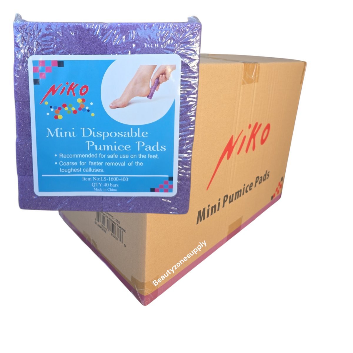 Niko Mini Pumice Purple Box Case 1600 pcs # 3KMPPC