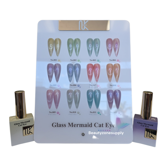 Niko Gel Color Glass Mermaid Cat eye Set 12 Colors