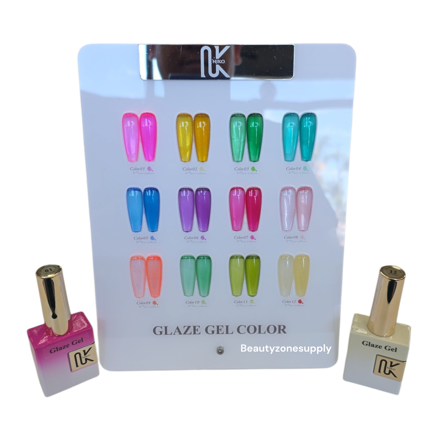 Niko Gel Color Glaze Gel Color Set 12 Colors