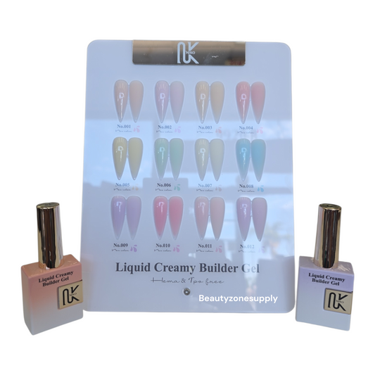 Niko Gel Color Liquid Creamy Builder Gel Set 12 Colors