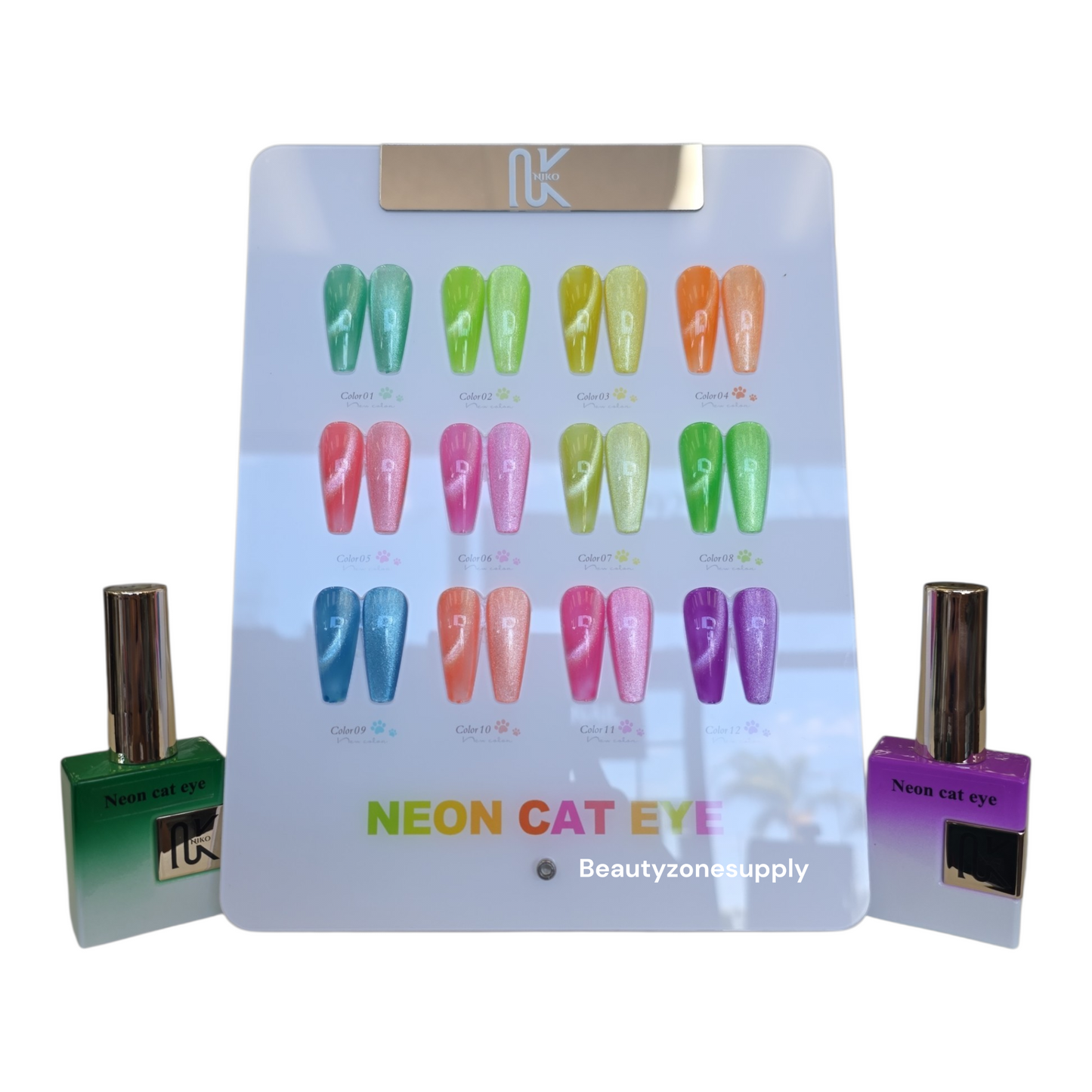 Niko Gel Color Neon Cat Eye Set 12 Colors