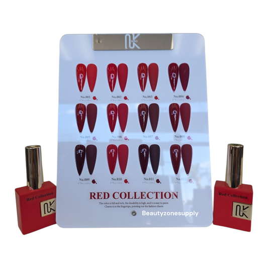 Niko Gel Color Red Collection Set 12 Colors