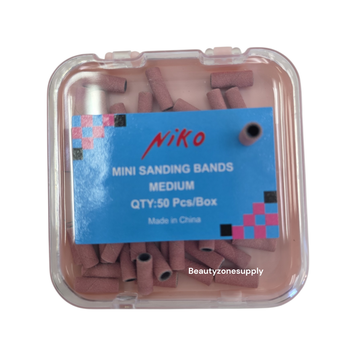 Niko Mini Pink Sanding Bands 50 pcs