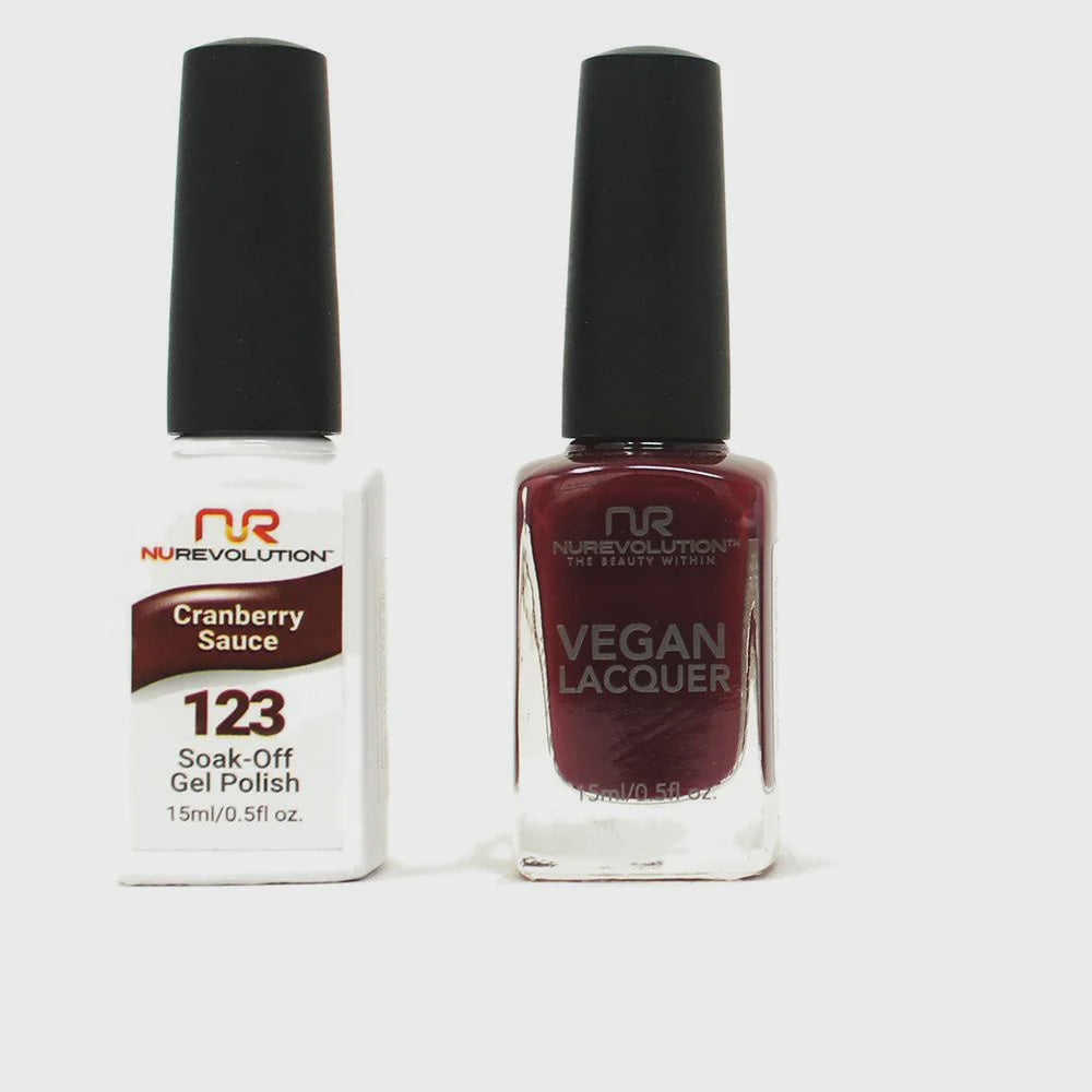 Nurevolution Gel & Polish #123 Cranberry Sauce