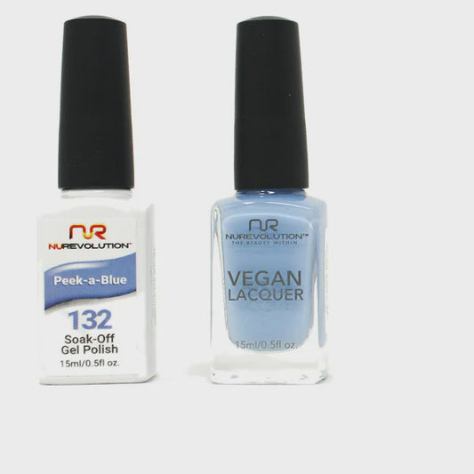 Nurevolution Gel & Polish #132 Peek-a-Blue