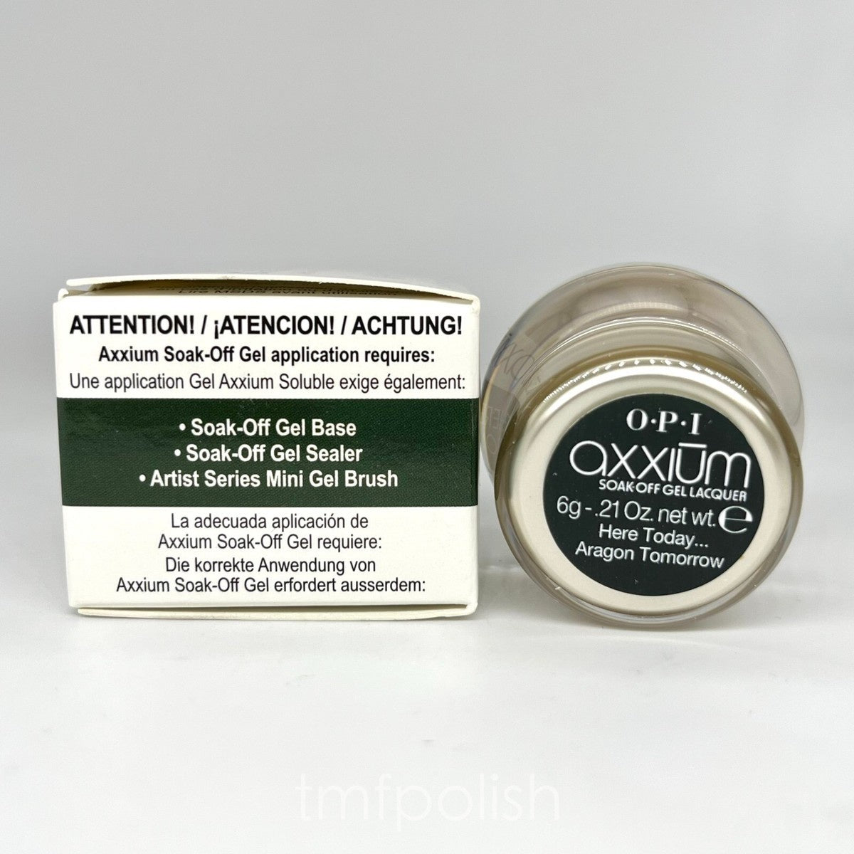 OPI Axxium Soak-Off Gel Here Today Aragon Tomorrow .21 oz