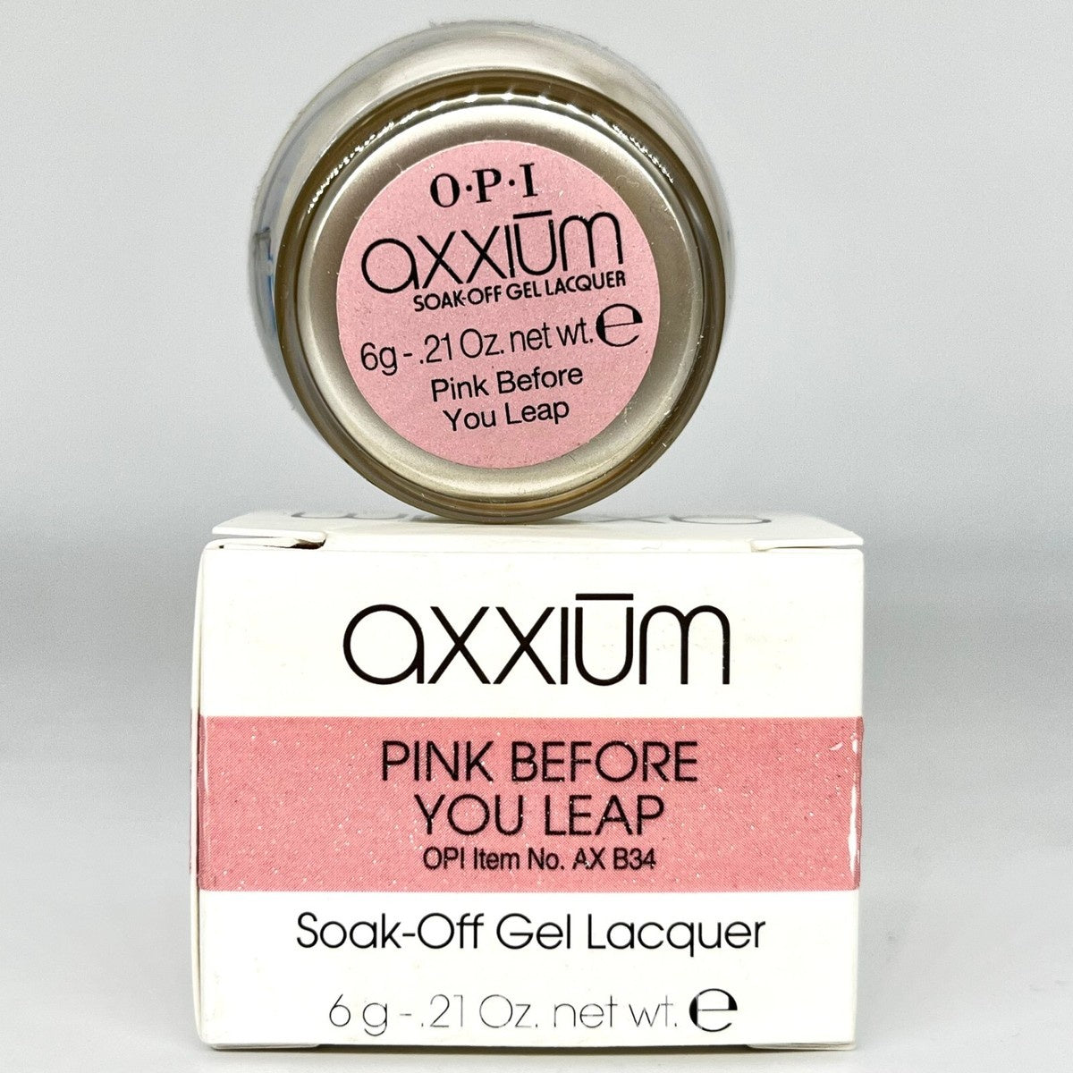 OPI Axxium Soak-Off Gel Pink Before You Leap .21 oz