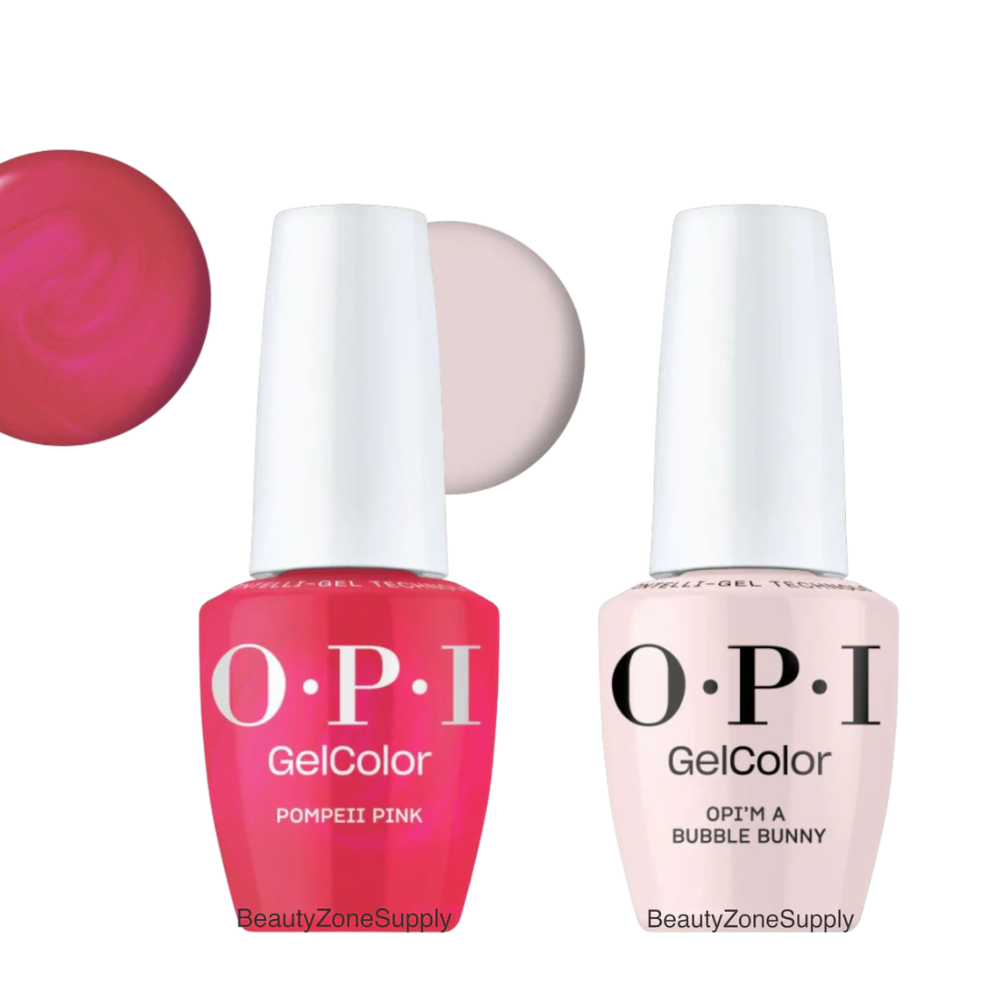 OPI GelColor Inteli-Gel Duo OPI'm a Bubble Bunny & Pompeii Pink Set 07 - BeautyzoneNailSupply