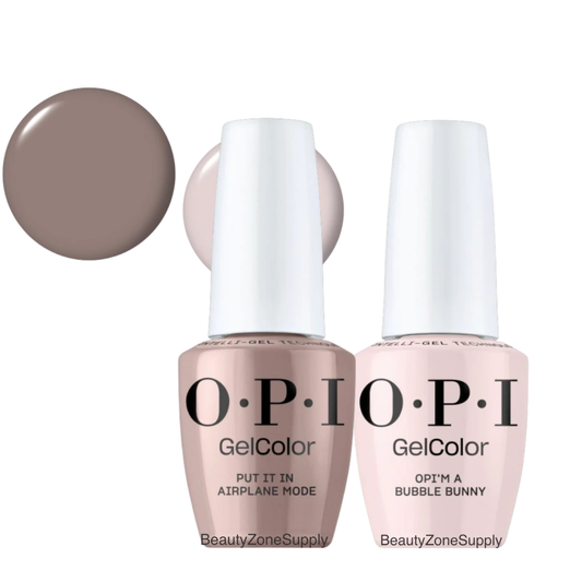 OPI GelColor Inteli-Gel Duo OPI'm a Bubble Bunny & Put it in Airplane Mode Set 14