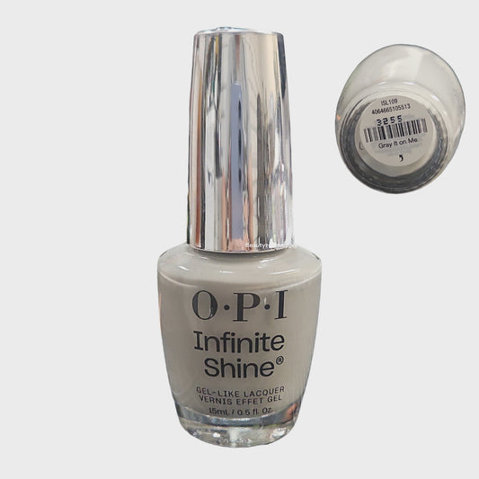 OPI Infinite Shine Gray it on me 0.5 fl oz ISL109
