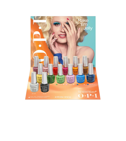 OPI Infinite Shine Opi Make 'Em Jelly Collection 14 pc Display ISDS018
