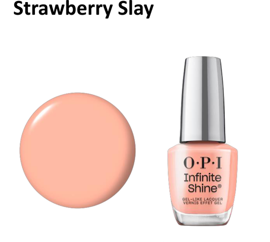 OPI Infinite Shine Strawberry Slay 0.5 oz ISL178