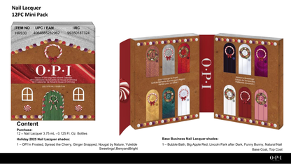 OPI Nail Lacquer Good Enough To Treat Holiday 2025 12pc Mini #HRS30