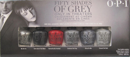 OPI Nail Lacquer Mini 50 Shades of Grey set 6 bottle