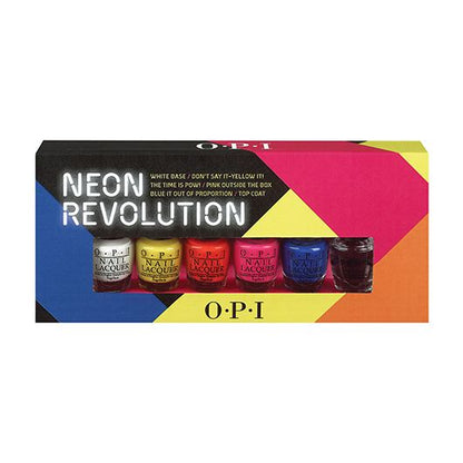OPI Nail Lacquer Mini Pack Neon Revolution - 6Ct