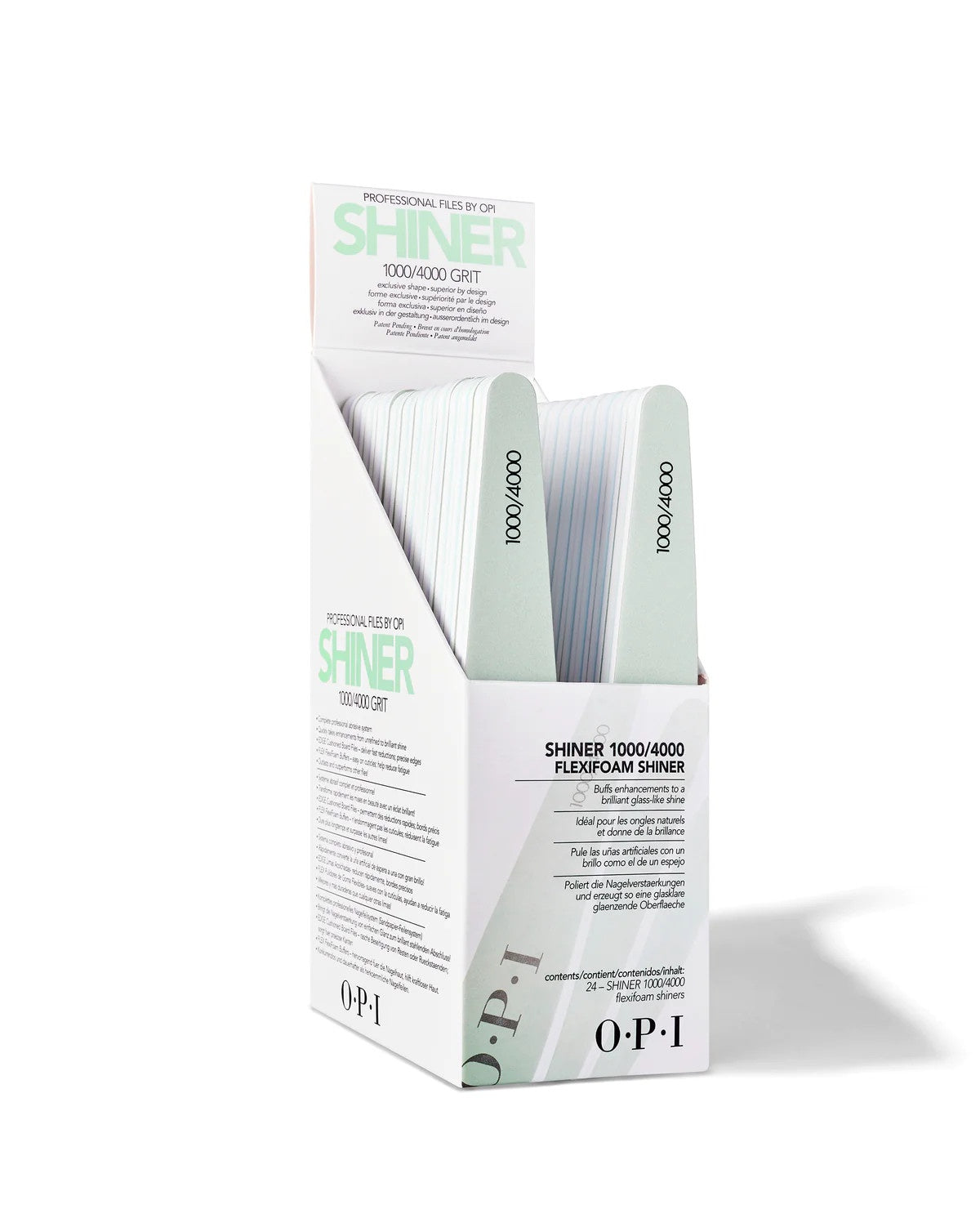 OPI Shiner Xl File 24 pcs Buffer 1000/4000 Grit #Fi654 - BeautyzoneNailSupply