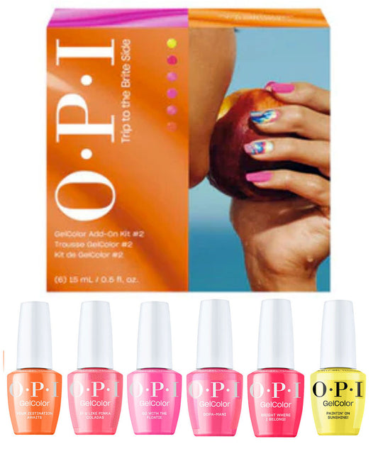 OPI GelColor Trip to the Brite Side Summer 2026 Gelcolor 6Pc Add on Kit 2 #GC382