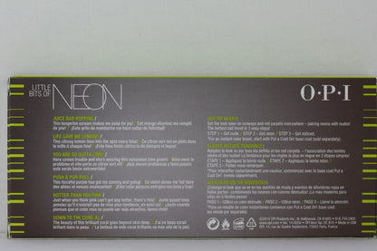OPI Nail Lacquer 6 mini Nail Polish Little Bits of Neon
