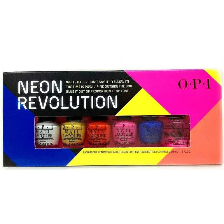 OPI Nail Lacquer Mini Pack Neon Revolution - 6Ct
