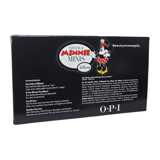 OPI Nail Lacquer Mini Vintage Minnie Minis 3-Pack #DDM08