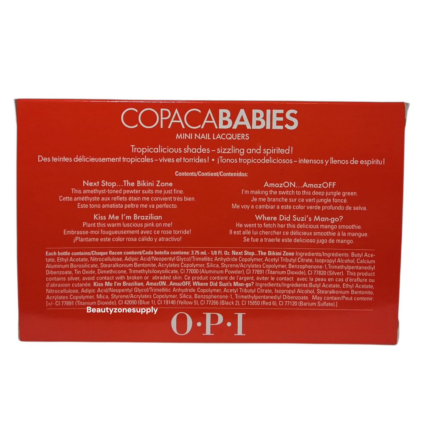 OPI Nail Lacquer Mini pack Copacababies  #DCA16