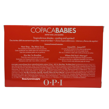 OPI Nail Lacquer Mini pack Copacababies  #DCA16