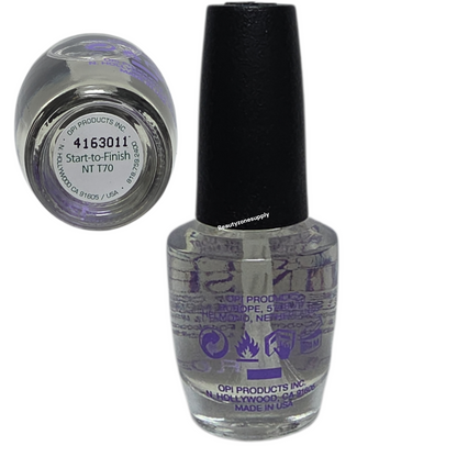 OPI Nail Lacquer Top Base Start To Finish 0.5 oz Ntt70