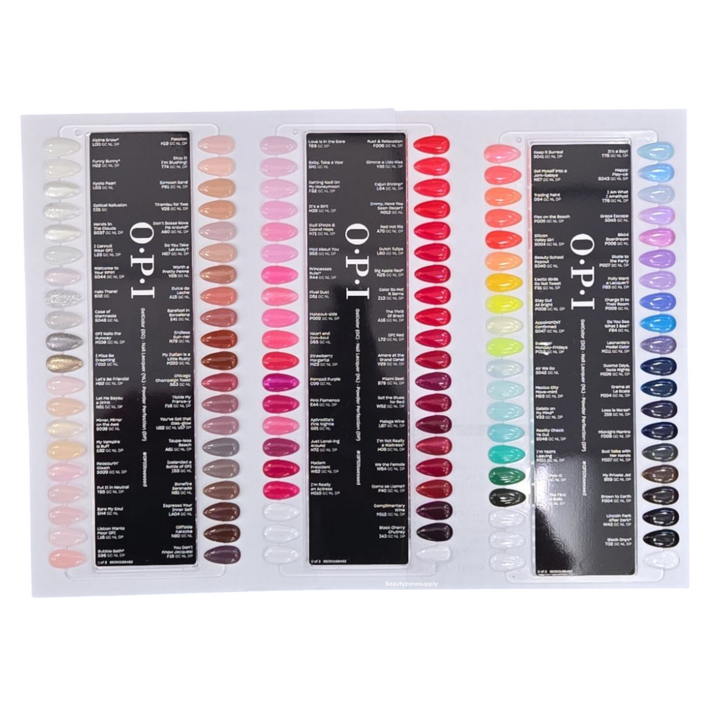 OPI GelColor Intelli-Gel System Color Chart Swatches 112