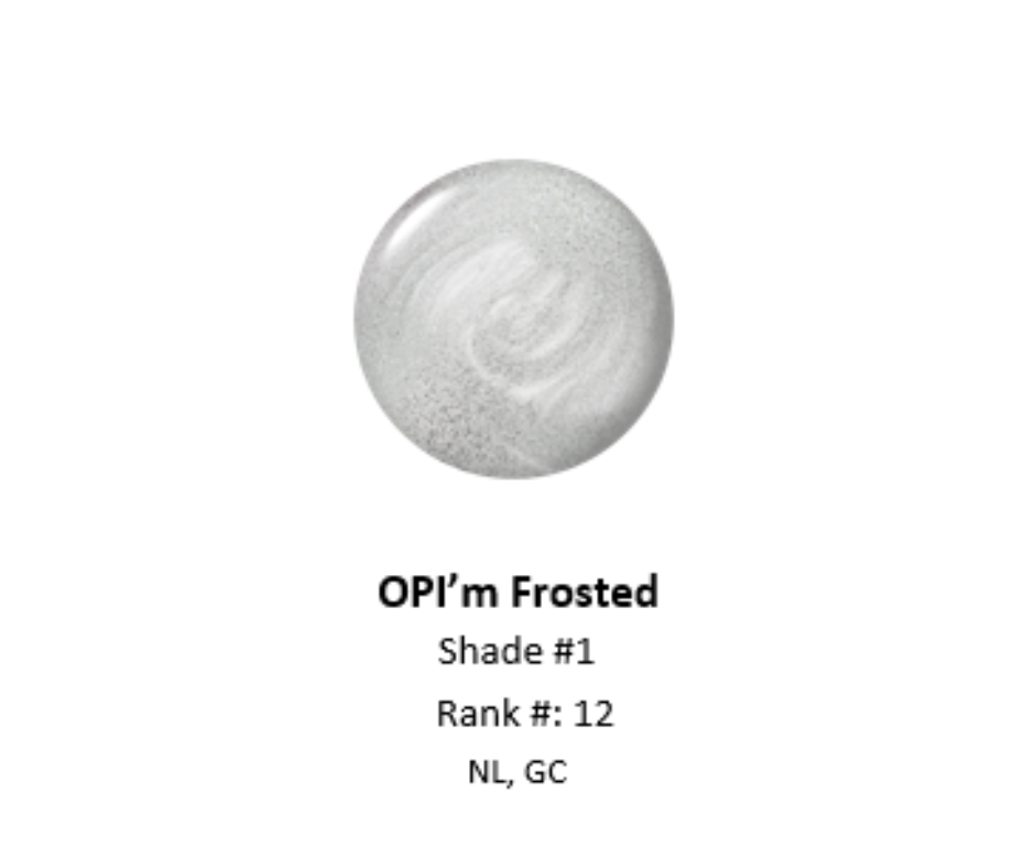 OPI Nail Lacquer OPI’m Frosted 0.5 oz #HRS01