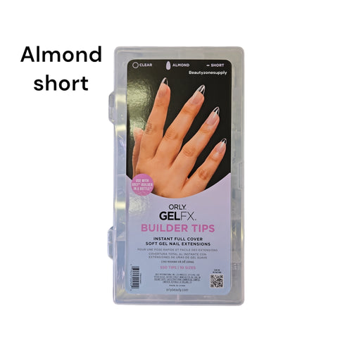 ORLY Gel Fx Builder Tips short almond Soft Gel X 550 tips  #3350027