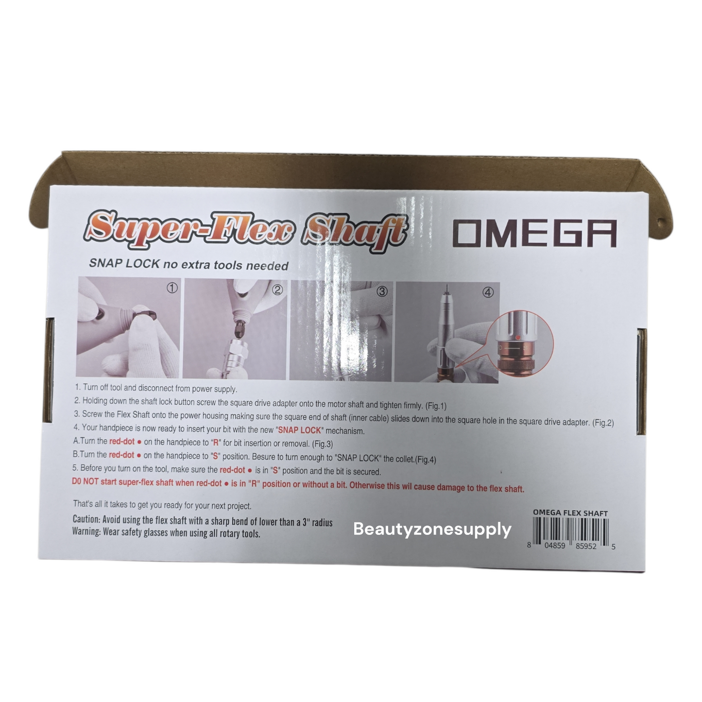 Omega Super Flex Shaft Snap Lock 3/32 Regular