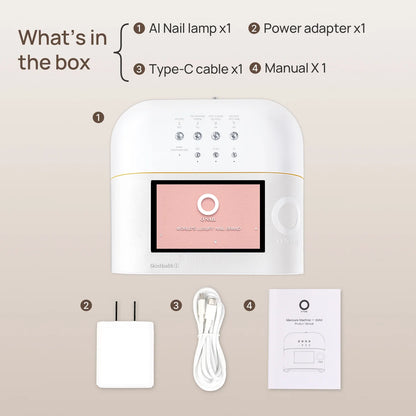 Onail Nail Lamp AI New Digital With Battery Included