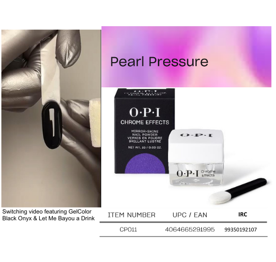 Opi Chrome Powder Special Effects Pearl Pressure 0.03 oz CP011