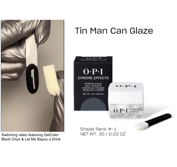 Opi Chrome Powder Special Effects Tin Man Can Glaze 0.03 oz CP009