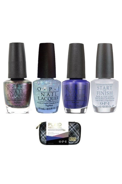 Opi Nail Lacquer Plaid about you set 4 bottles