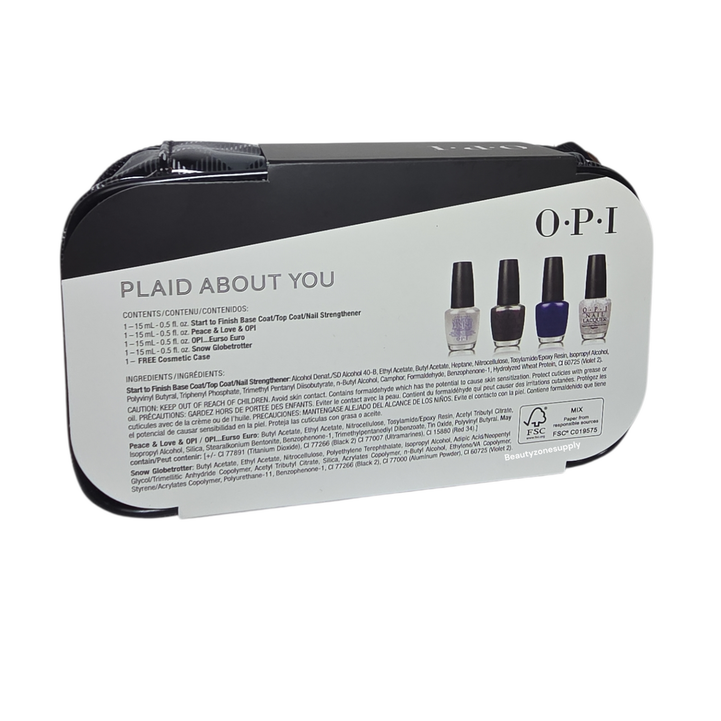 Opi Nail Lacquer Plaid about you set 4 bottles
