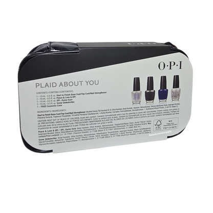 Opi Nail Lacquer Plaid about you set 4 bottles