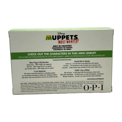 Opi nail lacquer mini Disney Muppets Most Wanted 4 bottles